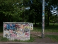 allemagne (germany), berlin, prenzauerberg, mauer park, vestiges du mur de berlin, jardin public,