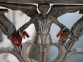 allemagne (germany), berlin,, museuminsell ile aux musees, pont avec cadenas,